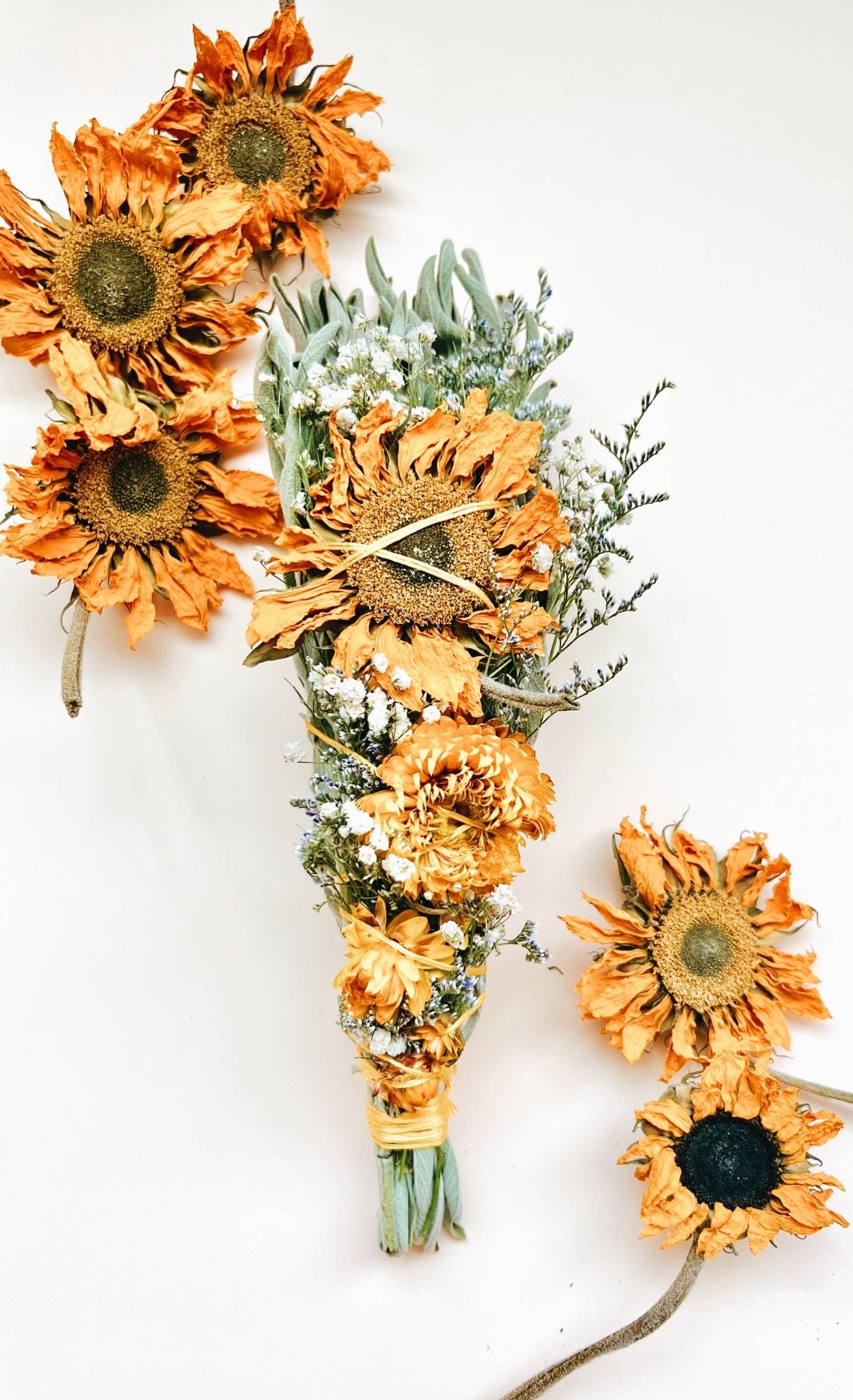 SUNSHINE PRAIRIE Floral Sage Smudge Bundle - Smoke Cleanser - HER Home Design Boutique